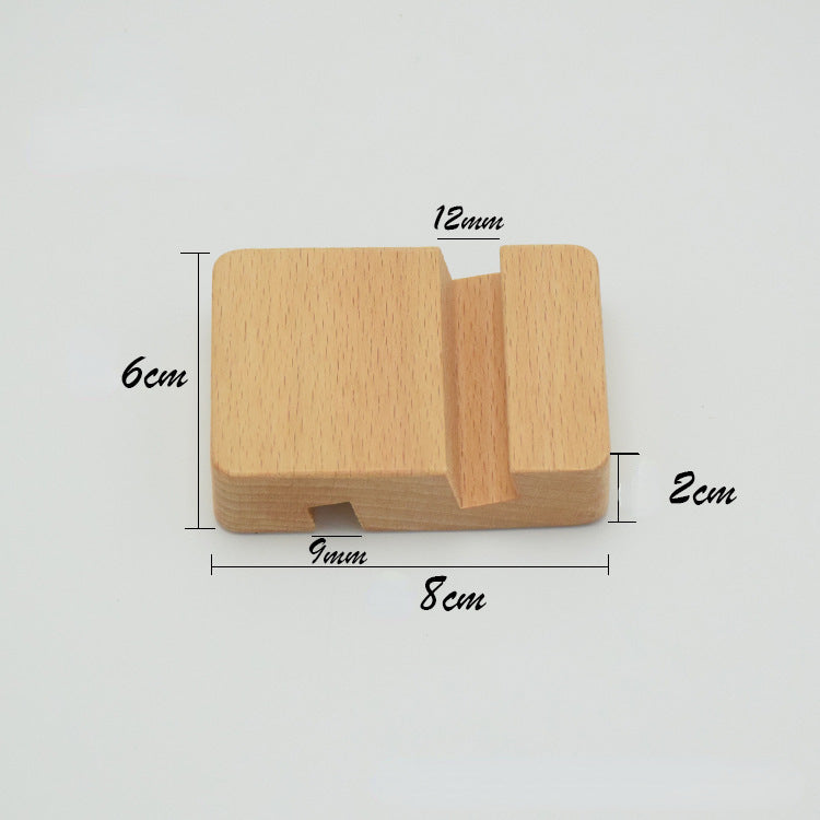 New Simple Universal Portable Solid Wood Cell Phone Racks
