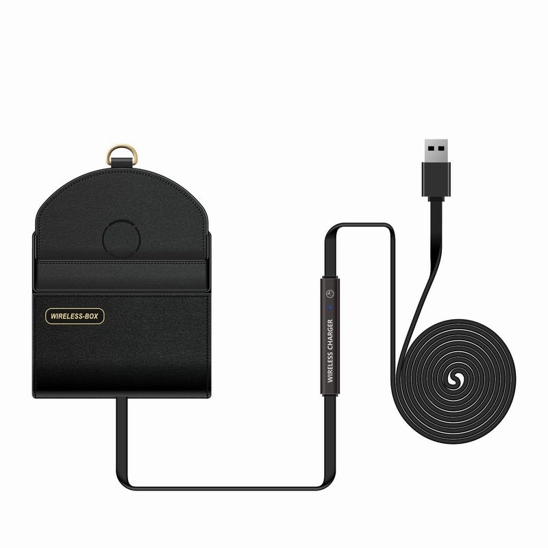 Dual Cell Storage Box For Wireless Charger For Car Storage