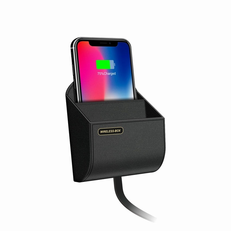 Dual Cell Storage Box For Wireless Charger For Car Storage