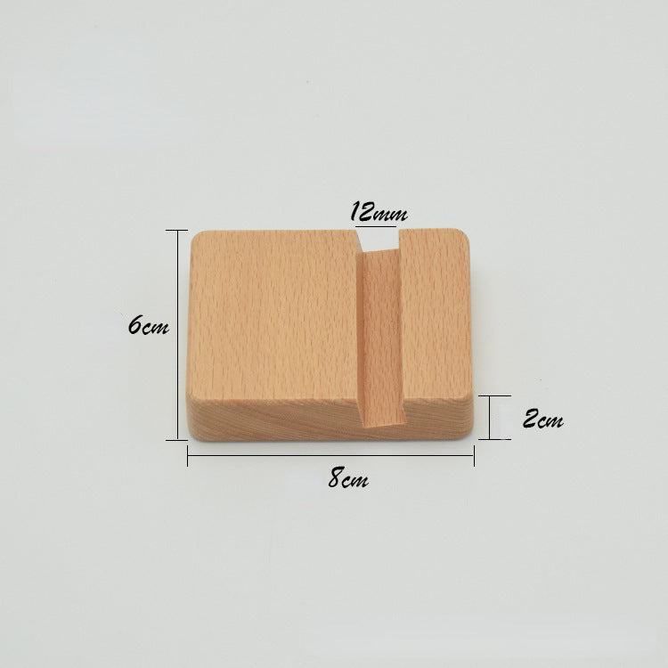 New Simple Universal Portable Solid Wood Cell Phone Racks