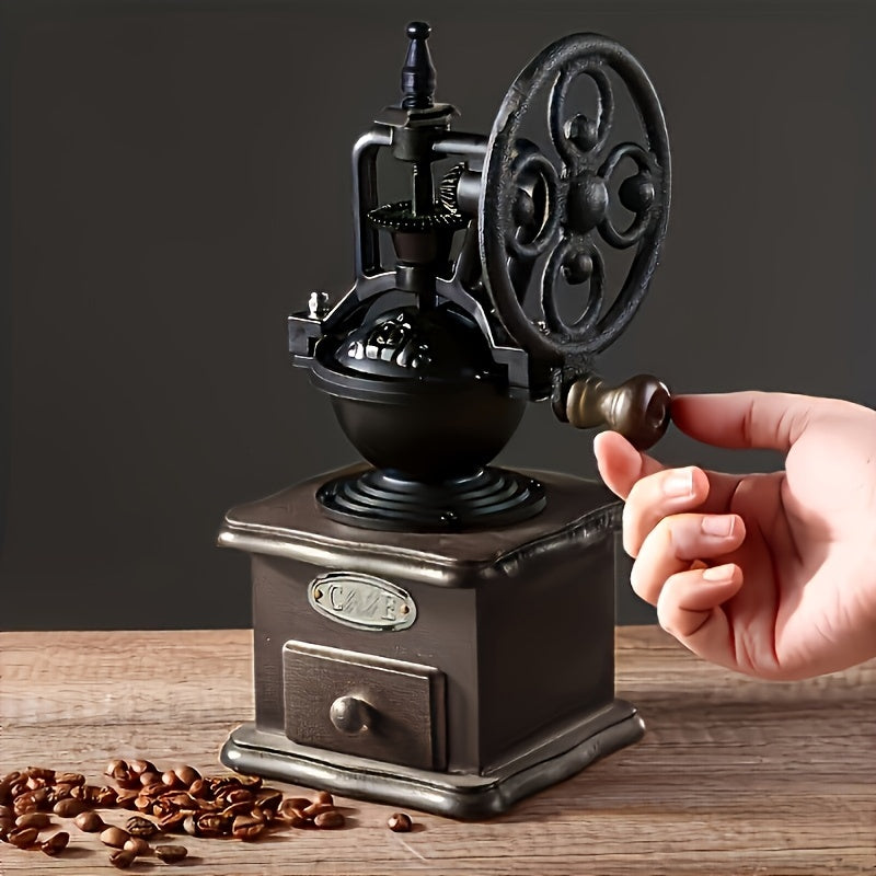 Enjoy The Outdoor Leisure Time And The Elegant Indoor Life. With A Light Luxury And Vintage Style, Experience All The Charm Of A Hand-crank Coffee Machine.