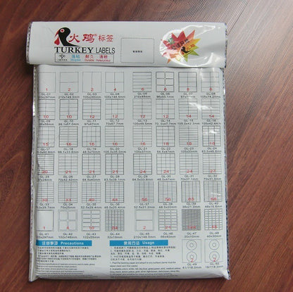 Self-adhesive label printing paper