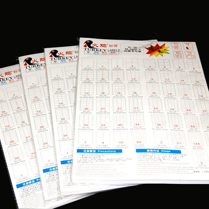 Self-adhesive label printing paper