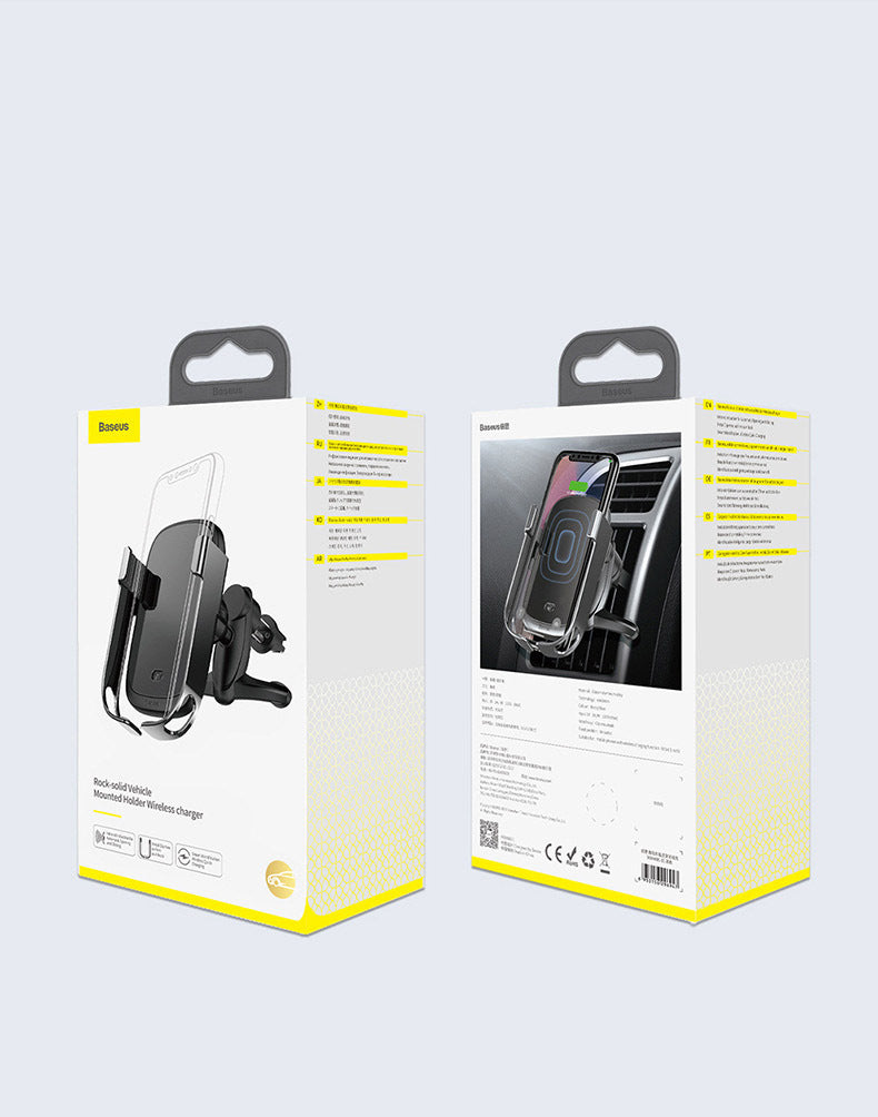 Intelligent Infrared Sensing Of Gravity Bracket Of Rock Mobile Phone Support Air Outlet Wireless Charging Vehicle