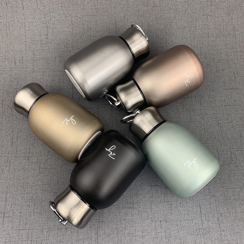Creative Stainless Steel Vacuum Frosted Insulation Cup Portable Portable Water Cup