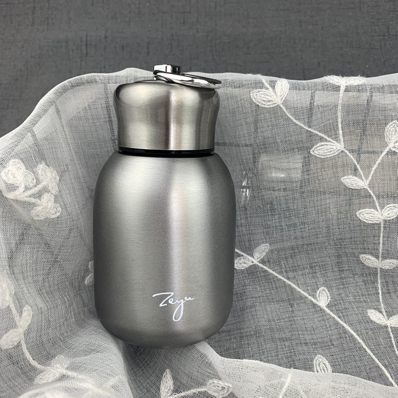 Creative Stainless Steel Vacuum Frosted Insulation Cup Portable Portable Water Cup