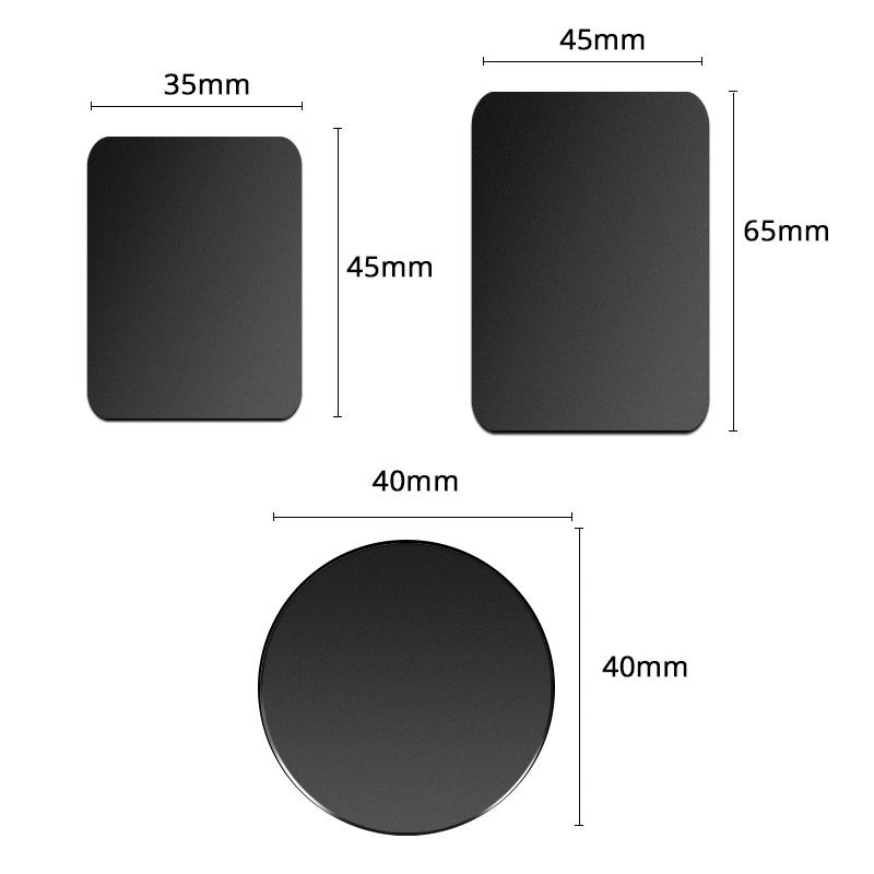 Car magnetic mobile phone bracket iron sheet