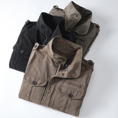 Casual Youth Jacket Loose Zip Men's Coat