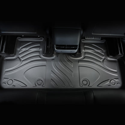 All-Weather TPE Floor Mats For Tesla Model Y 2021-2022 Model 3 2023-2025 - Waterproof, Anti-Slip, Full Coverage Car Floor Liners 6 PCS Set