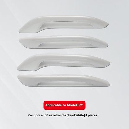Tesla Carbon Fiber Pattern Door Handle