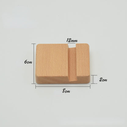 New Simple Universal Portable Solid Wood Cell Phone Racks