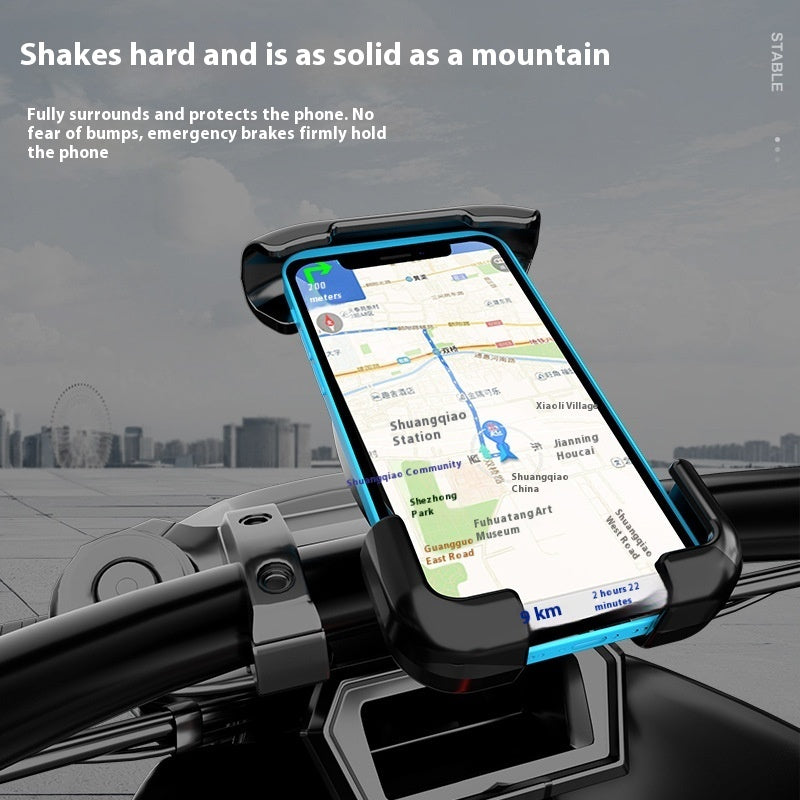 Motorcycle Mobile Phone Holder Car Rearview Mirror Bracket Riding