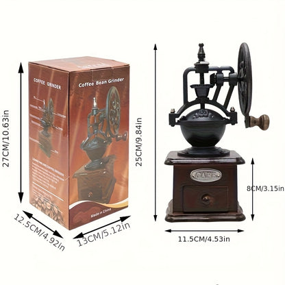 Enjoy The Outdoor Leisure Time And The Elegant Indoor Life. With A Light Luxury And Vintage Style, Experience All The Charm Of A Hand-crank Coffee Machine.
